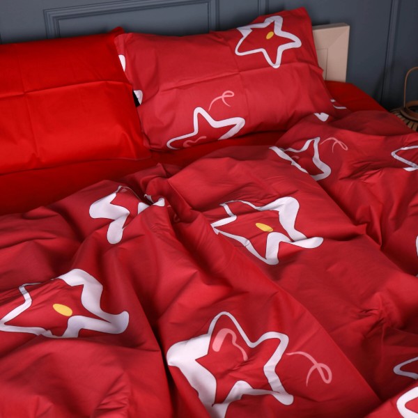 Фото - Комплект постельного белья MirSon 22-1465 Scarlet Star 220х240 (2200013051336)